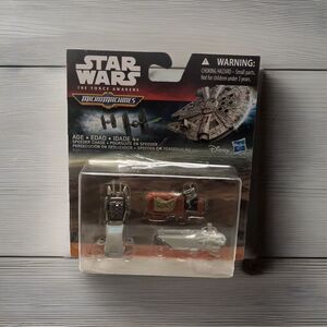Star Wars Micro Machines Speeder Chase Rey Jakku Landspeeder Transporter MOC